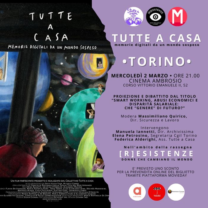 Mercoledì al cinema Ambrosio il documentario &quot;Tutte a casa - memorie digitali da un mondo sospeso&quot;