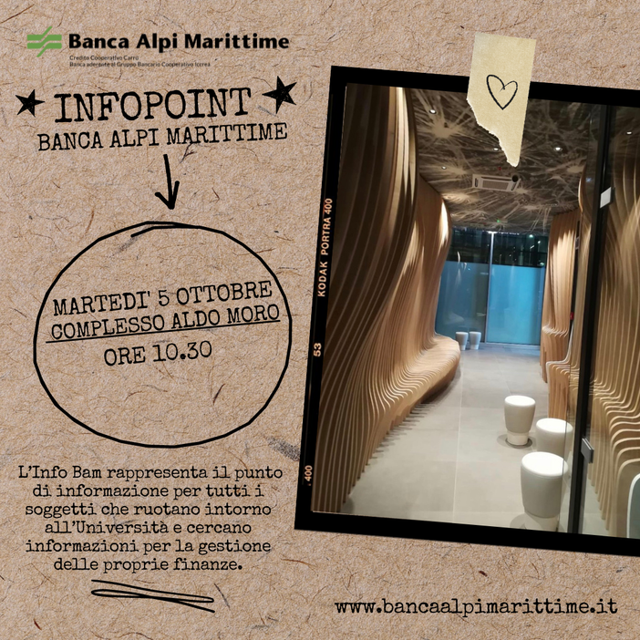 Banca Alpi Marittime inaugura a Torino punto informativo nel complesso Aldo Moro