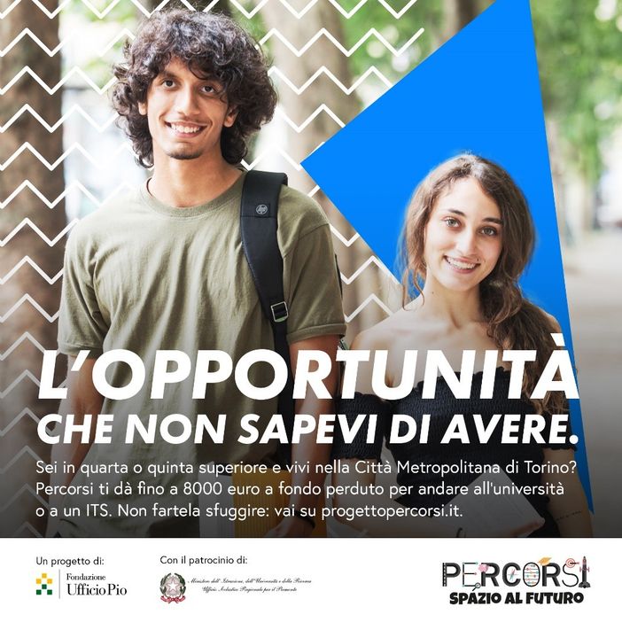 Progetto percorsi in tour, fino a 8000 euro a fondo perduto per le spese di studio, dalle superiori all’università