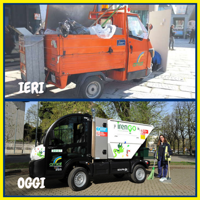 "Già oltre 1.400 i mezzi elettrici di Amiat" (foto tratta dalla pagina facebook della sindaca" "Già oltre 1.400 i mezzi elettrici di Amiat" (foto tratta dalla pagina facebook della sindaca"