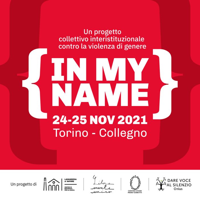 locandina progetto 'in my name' locandina progetto 'in my name'