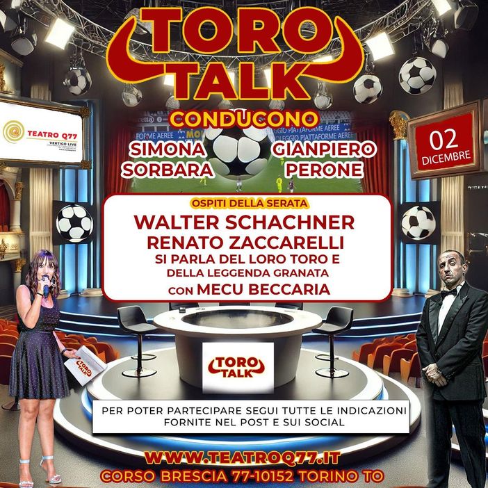#ToroTalk: Una serata imperdibile per tutti i tifosi granata #ToroTalk: Una serata imperdibile per tutti i tifosi granata