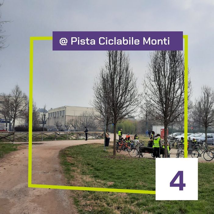 La ciclabile che porta al Monti La ciclabile che porta al Monti