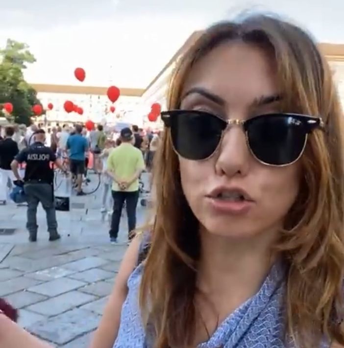 Augusta Montaruli in piazza contro il ddl Zan