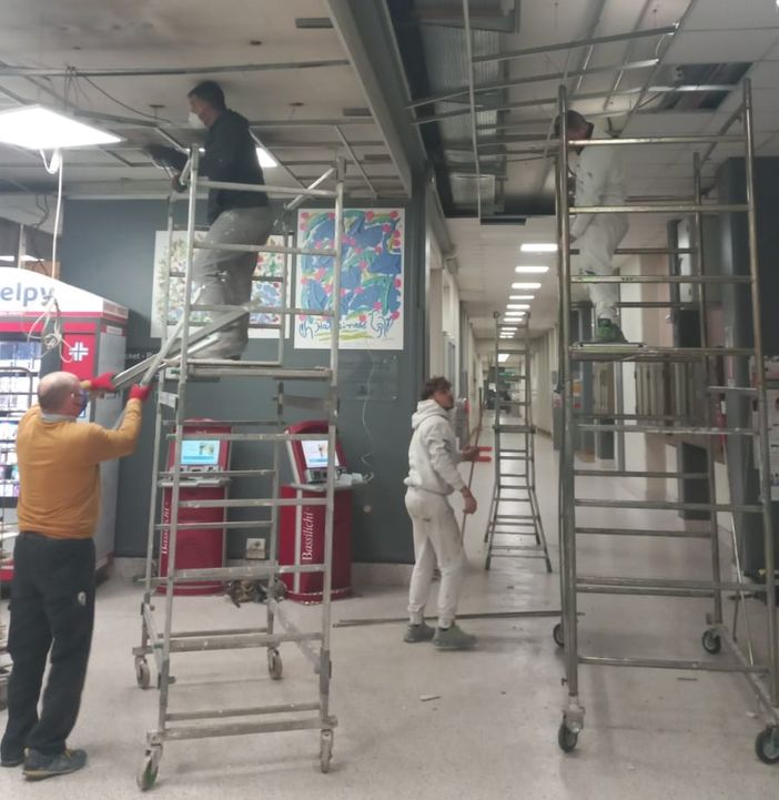 controsoffitto atrio delle molinette