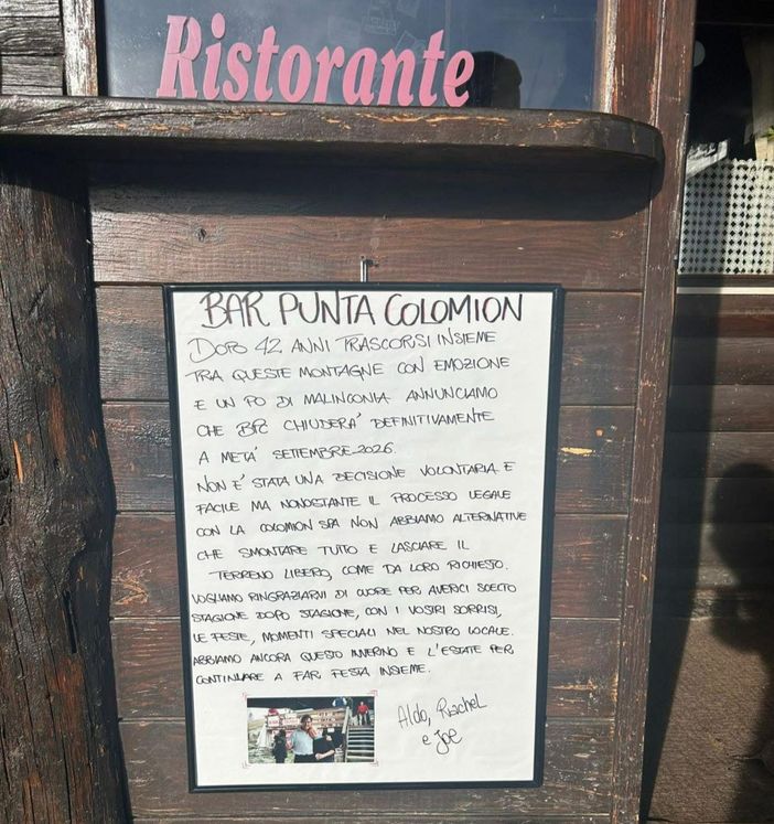 Bardonecchia si congeda da un pezzo di storia: chiude il bar di Punta Colomion