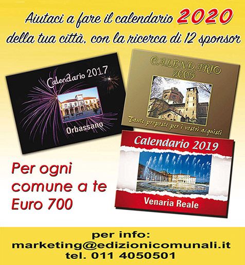 Il calendario della tua città per il 2020: l'idea per un guadagno in più