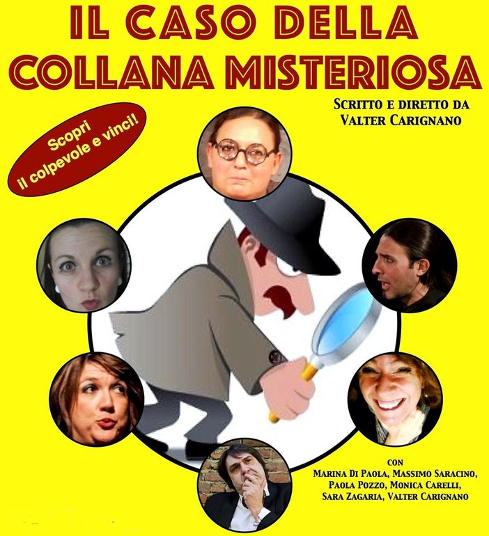 Al Teatro Comico ritornano le Giallocomiche con “Il caso della collana misteriosa”