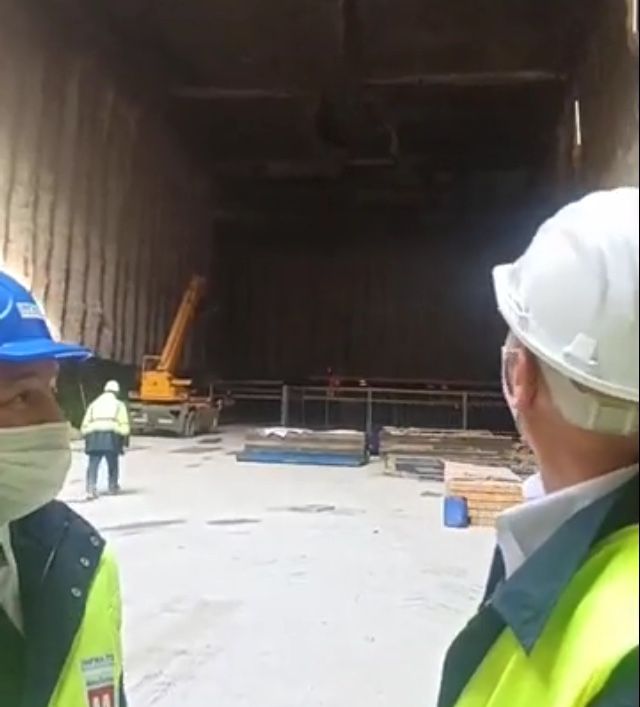 cantiere metro a Collegno cantiere metro a Collegno