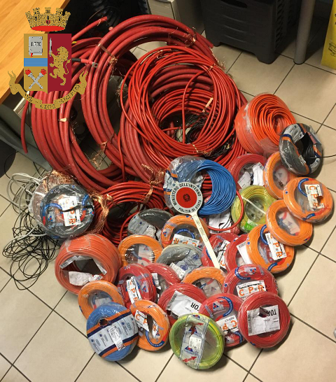 Furti di rame, si impossessa di circa 200 kg di materiale: arrestato Furti di rame, si impossessa di circa 200 kg di materiale: arrestato