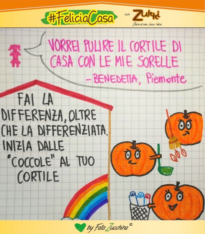 FavoleaCasa: Fata Zucchina legge &quot;Sporcaneve e i sette spazzini&quot; di Melissa Burranca, Alessia Porcu, Ilenia Firinu dalla raccolta “24 racconti verdi + 1”