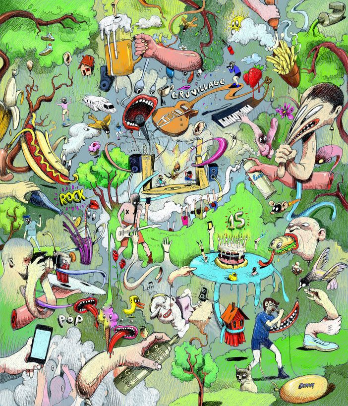 L'artista Donato Sansone per la nuova immagine del GruVillage 105 Music Festival