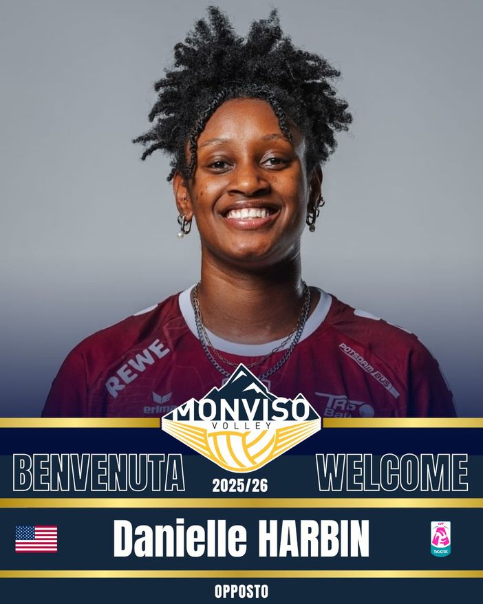 Volley A1/F: Monviso Volley schiaccia in americano con Danielle Harbin