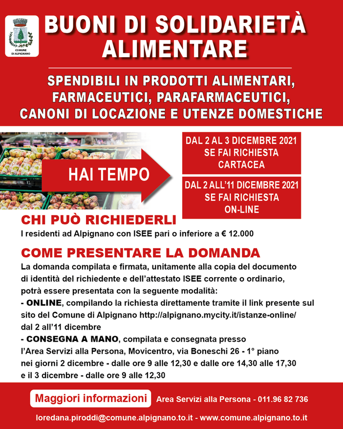 locandina buoni spesa