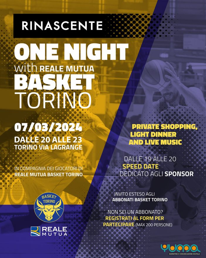 Con “One Night” una serata tinta di gialloblù alla Rinascente