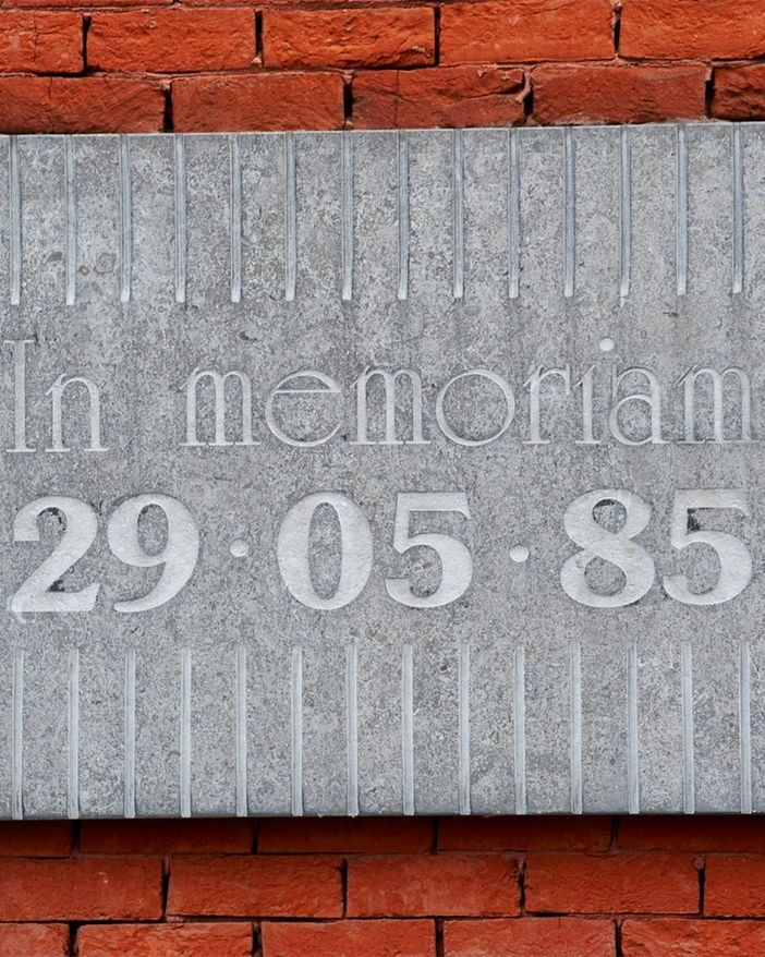 targa in memoria dell'Heysel targa in memoria dell'Heysel