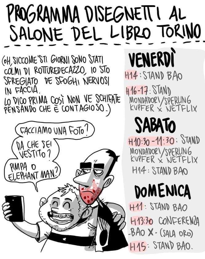 Zerocalcare torna al Salone del Libro di Torino: ecco dove trovarlo