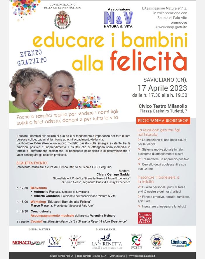 Educare i bambini alla felicità