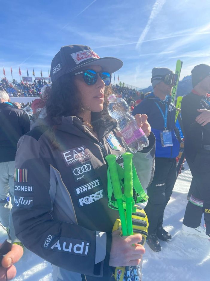 Federica Brignone 25a vittoria e testimonial di acqua Dolomia Federica Brignone 25a vittoria e testimonial di acqua Dolomia