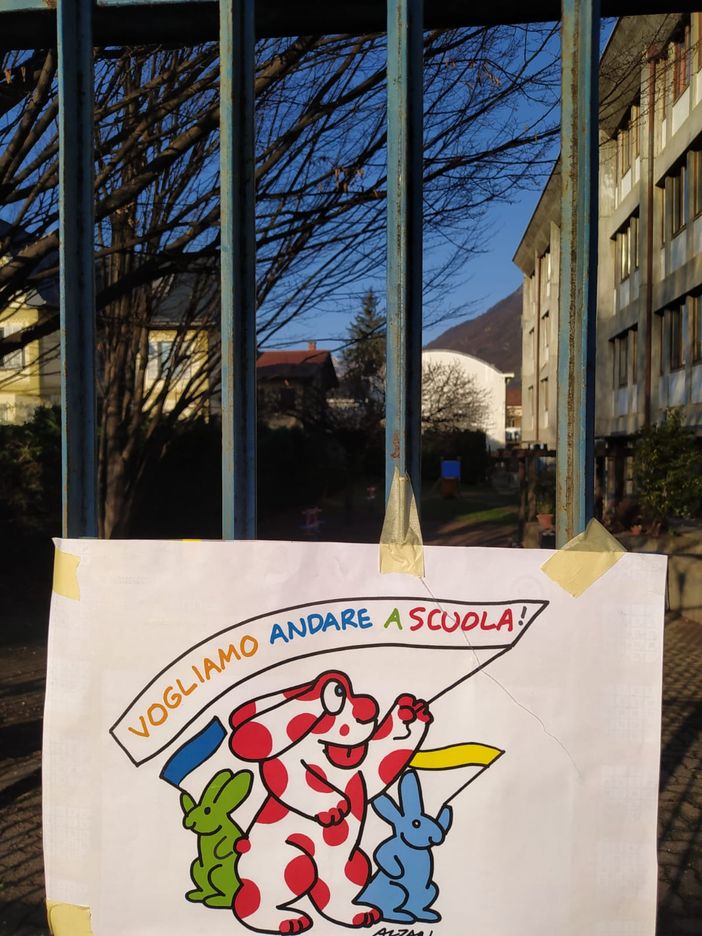 Val Pellice protesta contro la dad