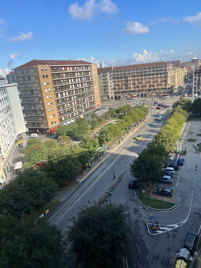 Piazza Carducci vista dall'alto