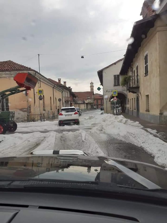 Grandine a Villafalletto