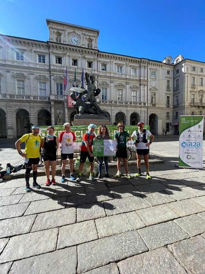 Da Collegno a Torino di corsa: raccolti 79 Kg di rifiuti nella prima maratona di plogging