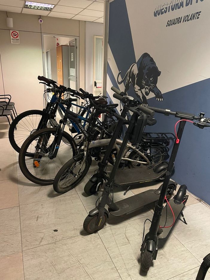 bici ritrovate dalla polizia