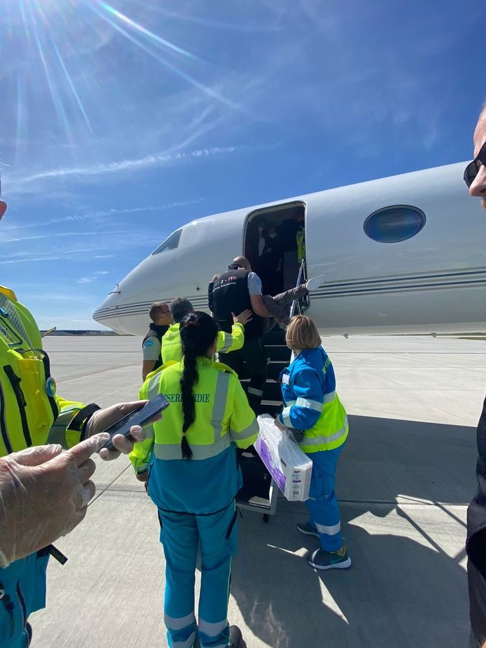 soccorso medico tramite aereo