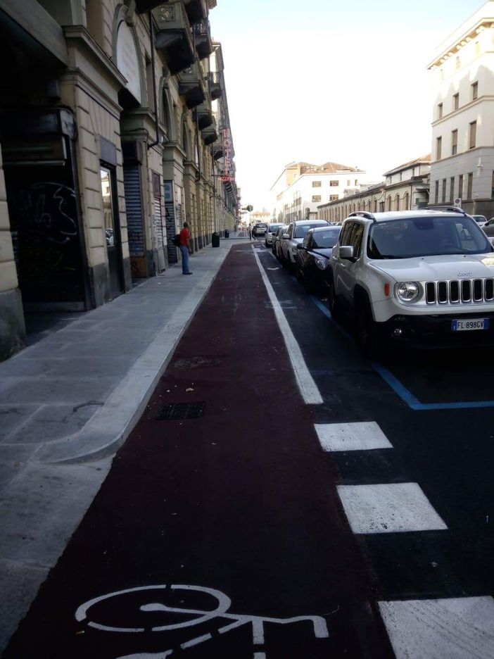 Via Nizza, concluso il primo tratto di pista ciclabile Via Nizza, concluso il primo tratto di pista ciclabile