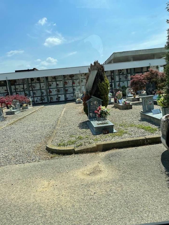 Una immagine dell'interno del cimitero di Nichelino Una immagine dell'interno del cimitero di Nichelino