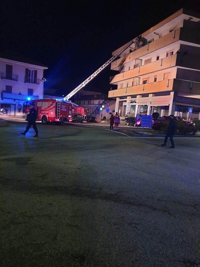 Incendio a Luserna San Giovanni