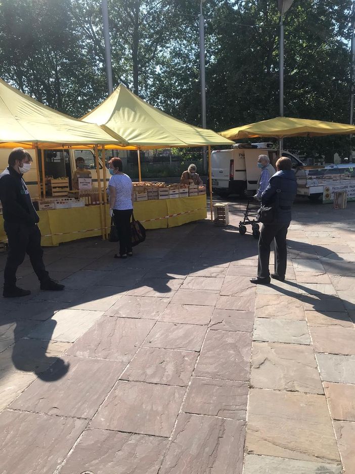 Nichelino, dopo San Quirico e Aldo Moro, riaperto anche il mercato di piazza Di Vittorio Nichelino, dopo San Quirico e Aldo Moro, riaperto anche il mercato di piazza Di Vittorio