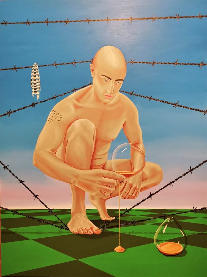 "Il tempo non dimentica", acrilico su tela di Angelo Franco; www.angelofranco.it "Il tempo non dimentica", acrilico su tela di Angelo Franco; www.angelofranco.it