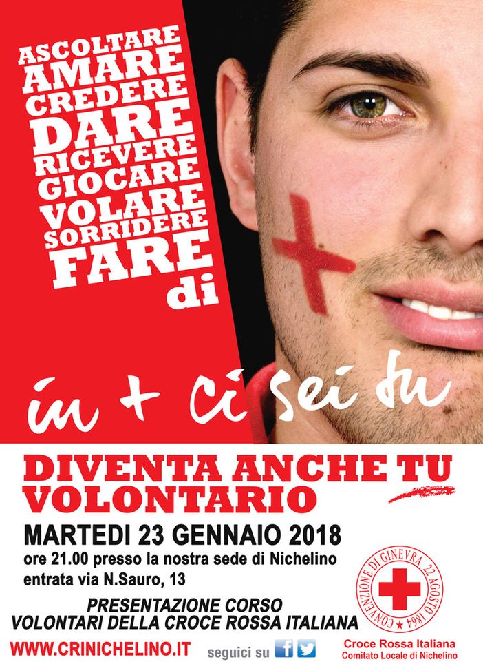 Corsi per volontari Croce Rossa al via a Nichelino Corsi per volontari Croce Rossa al via a Nichelino