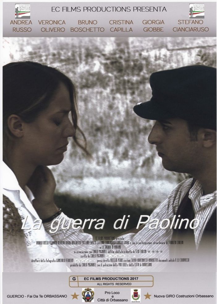 Orbassano, martedì 28 novembre l'anteprima del film &quot;La guerra di Paolino&quot;