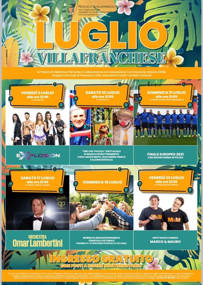Luglio Villafranchese locandina Luglio Villafranchese locandina