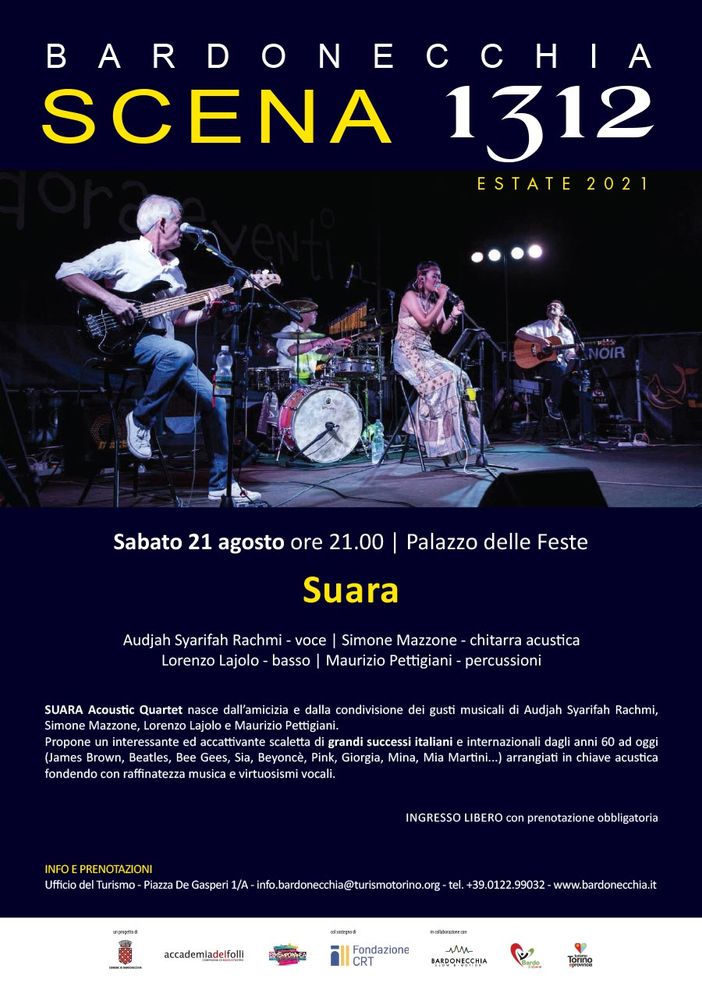 “Saura Acoustic Quartet” di scena sabato sera a Bardonecchia