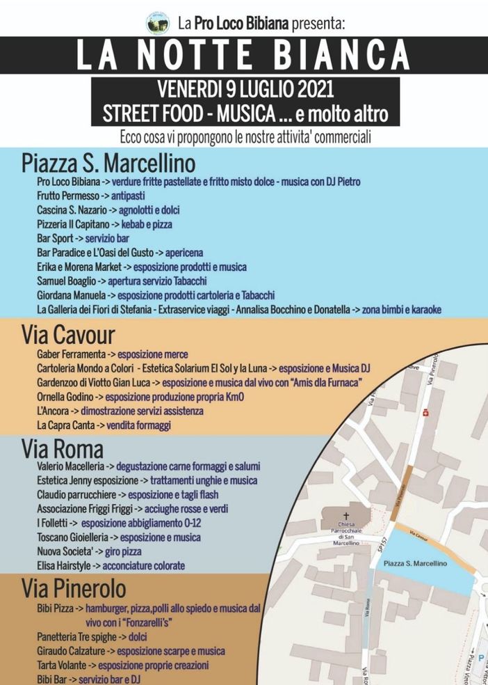 Una Notte bianca e tre Gran Grigliate nel cuore del Luglio Bibianese