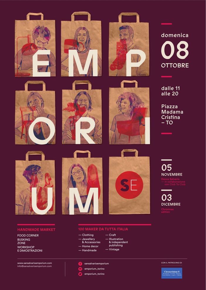 Domenica 8 ottobre torna il San Salvario Emporium in piazza Madama Cristina