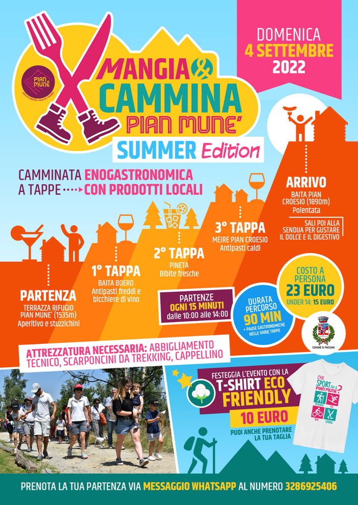 C’è la "Mangia e Cammina” di Pian Munè di Paesana C’è la "Mangia e Cammina” di Pian Munè di Paesana