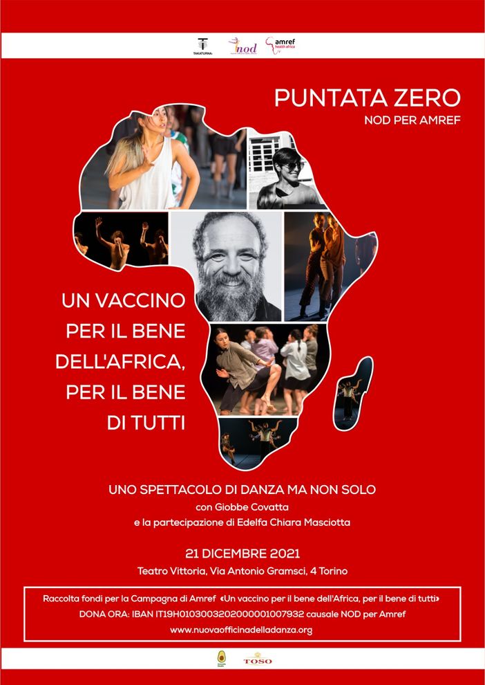 Giobbe Covatta sul palco del Teatro Vittoria per portare il vaccino in Africa Giobbe Covatta sul palco del Teatro Vittoria per portare il vaccino in Africa