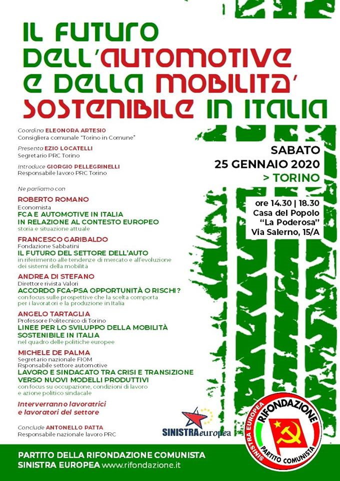 Incontro nazionale su automotive e mobilità sostenibile a Torino
