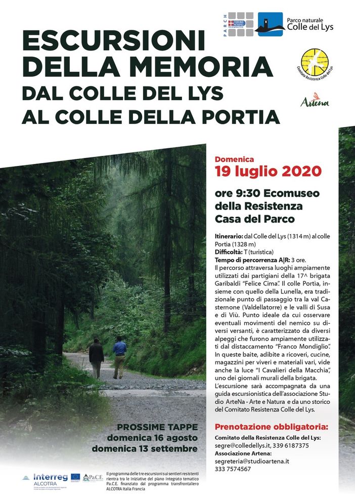 In marcia sui sentieri resistenti, coniugando storia e natura. Tre tappe al Col del Lys In marcia sui sentieri resistenti, coniugando storia e natura. Tre tappe al Col del Lys