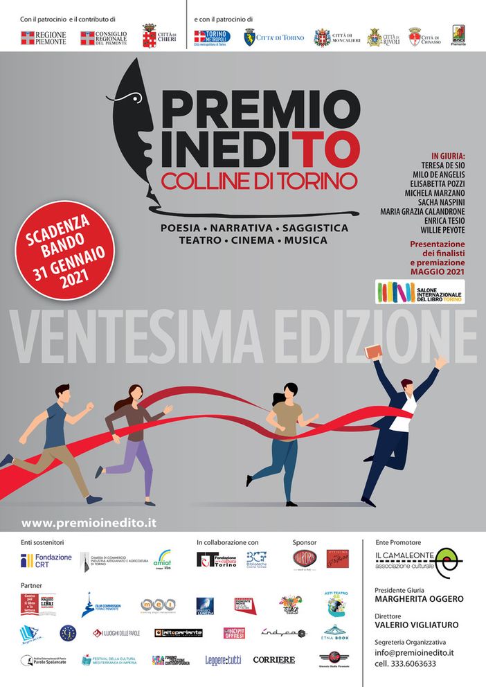 Premio InediTO, partita corsa nuovo bando: traguardo ventesima edizione