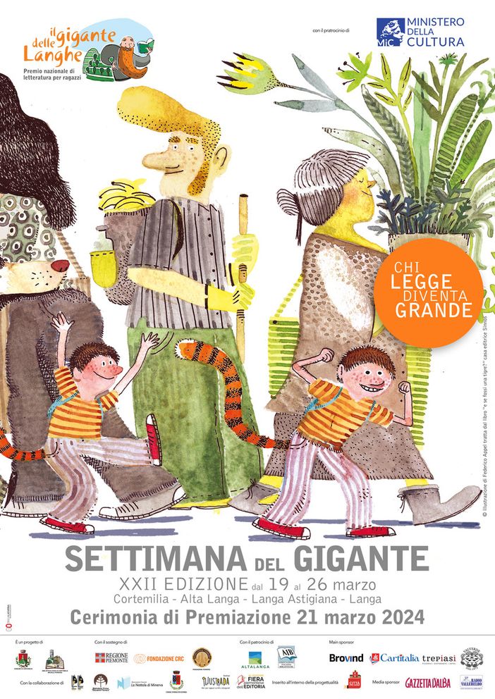 Cortemilia: tutto pronto per &quot;Il gigante delle Langhe&quot;, premio Nazionale di letteratura per ragazzi