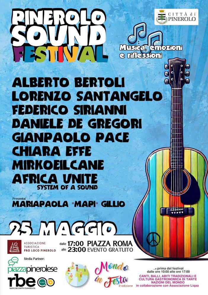 Pinerolo Sound Festival: tutti gli artisti della prima edizione