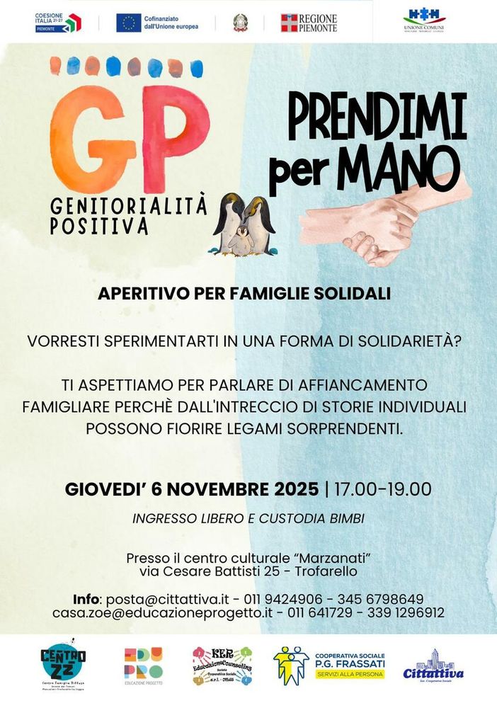 La locandina dell'evento in programma il 6 novembre