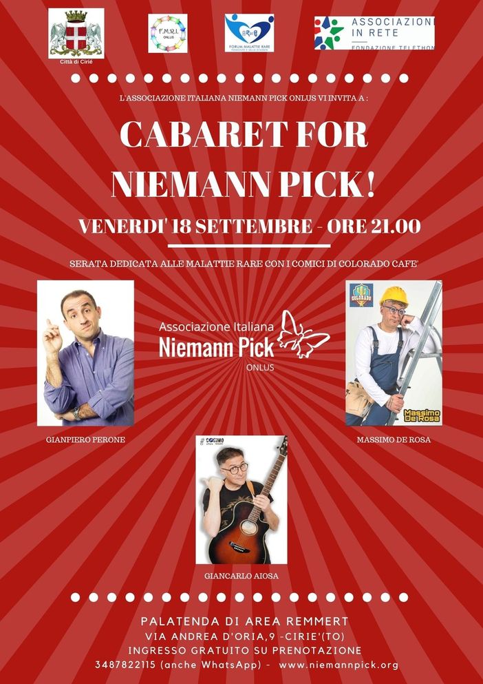 Malattie rare, a Ciriè uno spettacolo di beneficenza con i comici di Colorado Café