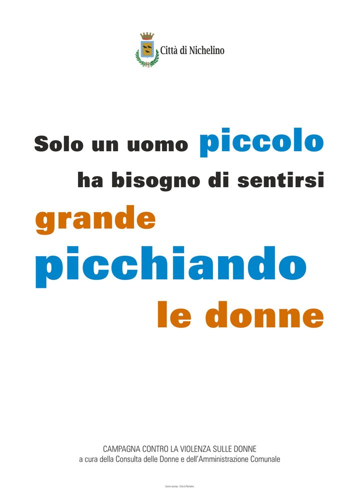 Nichelino dice no alla violenza sulle donne Nichelino dice no alla violenza sulle donne